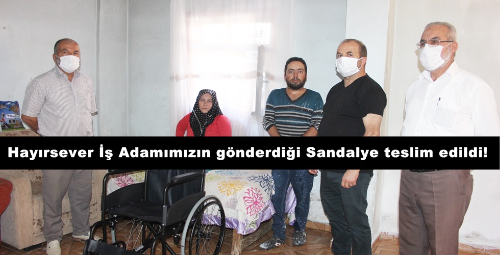 Hayırsever İş Adamımızın gönderdiği Sandalye teslim edildi!