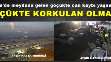 Afşin’de meydana gelen göçükte can kaybı yaşanmadı!