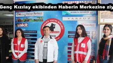 Afşin Genç Kızılay ekibinden Haberin Merkezine ziyaret!