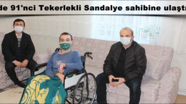 Afşin’de 91’nci Tekerlekli Sandalye sahibine ulaştırıldı!