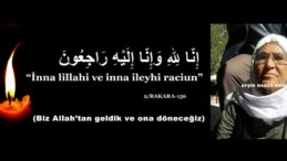 Güccük (Rahime) Öner vefat etti.