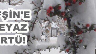 Afşin, Beyaz örtüyle kaplandı!