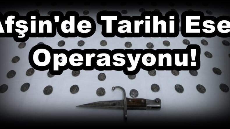 Afşin’de Tarihi Eser Operasyonu!