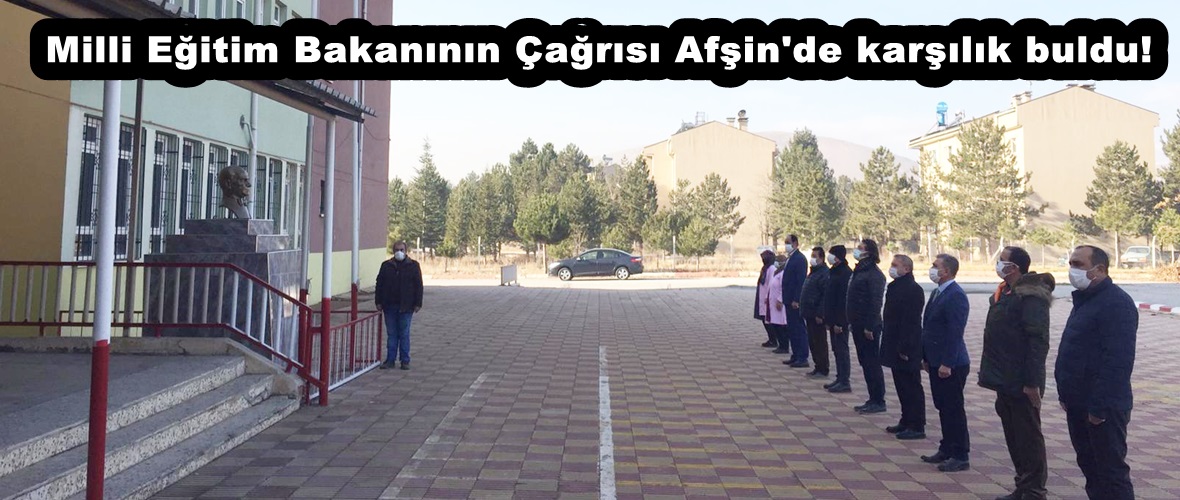 Milli Eğitim Bakanının Çağrısı Afşin’de karşılık buldu!