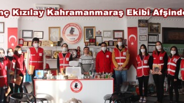 Genç Kızılay Kahramanmaraş Ekibi Afşindeydi!