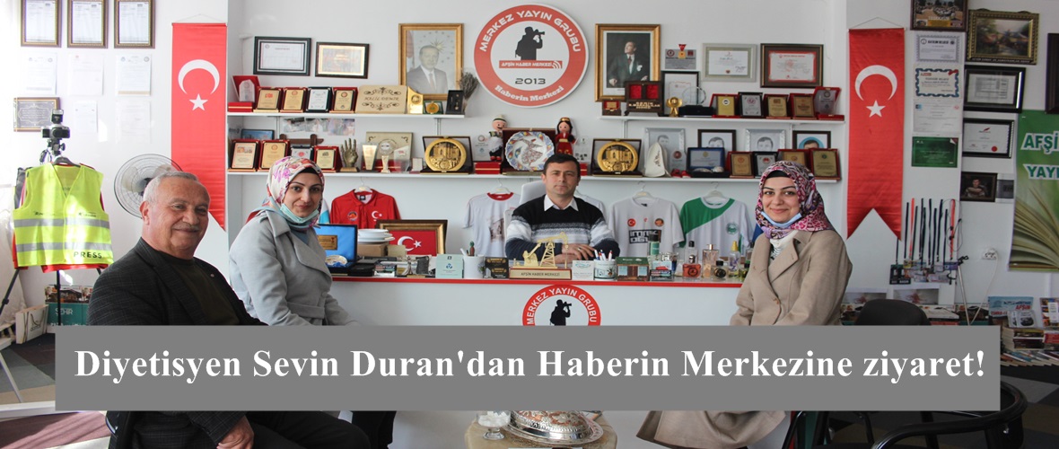 Diyetisyen Sevil Duran’dan Haberin Merkezine ziyaret!