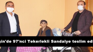 Afşin’de 97’nci Tekerlekli Sandalye teslim edildi!