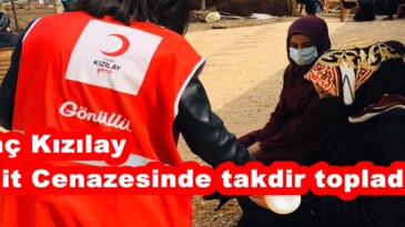 Genç Kızılay Şehit Cenazesinde takdir topladı!