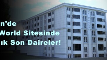 Afşin’de My World Sitesinde Satlık Son Daireler!