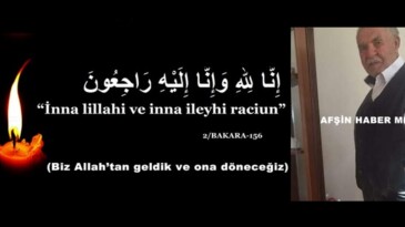 Mehmet İşbilir (Sobacı Hafız) vefat etti.