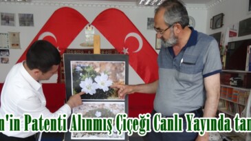 Afşin’in Patenti Alınmış Çiçeği Canlı Yayında tanıtıldı.
