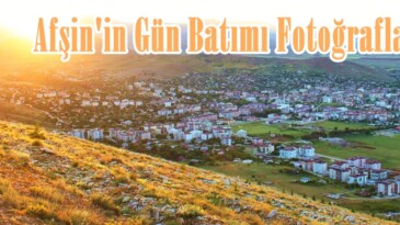 Afşin’in Gün Batımı Fotoğraflandı.