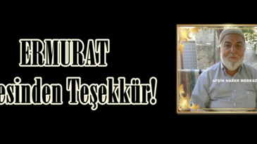 Vefat ve Teşekkür!