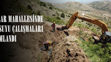 AĞCAŞAR MAHALLESİNDE İÇME SUYU ÇALIŞMALARI TAMAMLANDI.