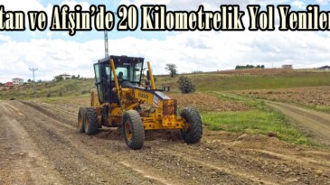 Elbistan ve Afşin’de 20 Kilometrelik Yol Yenileniyor!