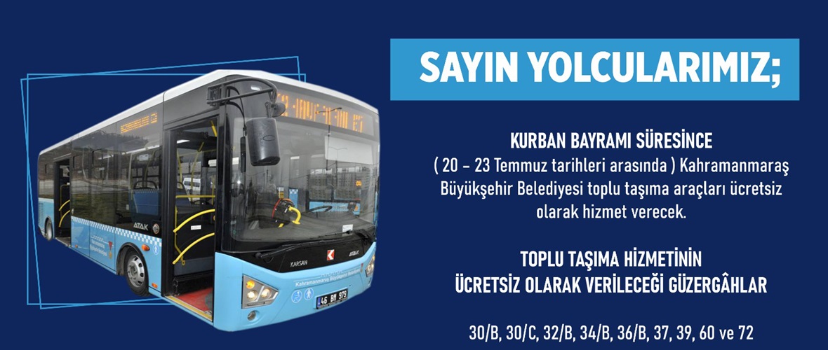 Büyükşehir Otobüsleri Bayramda Ücretsiz!