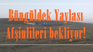 Büngüldek Yaylası Afşinlileri bekliyor!