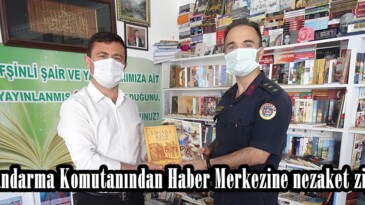 İlçe Jandarma Komutanından Haber Merkezine nezaket ziyareti!