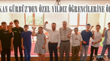 BAŞKAN GÜRBÜZ’DEN ÖZEL YILDIZ ÖĞRENCİLERİNE ÖDÜL!