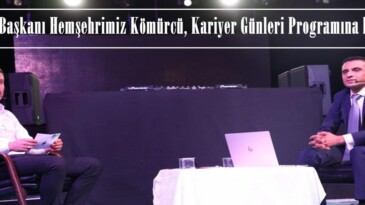 Daire Başkanı Hemşehrimiz Kömürcü, Kariyer Söyleşileri Programına katıldı.