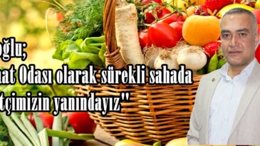 Emiroğlu; “Ziraat Odası olarak sürekli sahada ve çiftçimizin yanındayız”