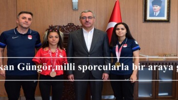 Başkan Güngör milli sporcularla bir araya geldi!