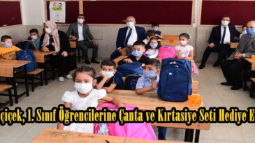 Mahçiçek, 1. Sınıf Öğrencilerine Çanta ve Kırtasiye Seti Hediye Etti!