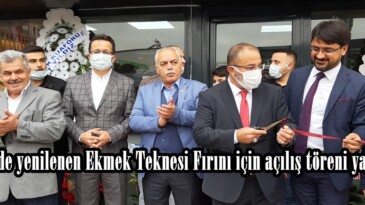 Afşin’de yenilenen Ekmek Teknesi Fırını için açılış töreni yapıldı!