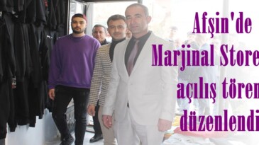 Afşin’de Marjinal Store için açılış töreni düzenlendi.