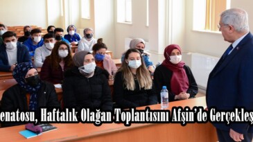 KSÜ Senatosu, Haftalık Olağan Toplantısını Afşin’de Gerçekleştirdi.