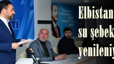 Elbistan’da su şebekesi yenileniyor.