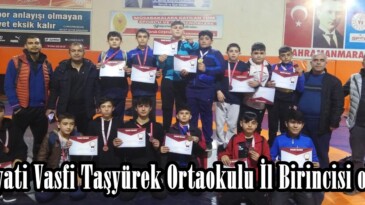 Hayati Vasfi Taşyürek Ortaokulu İl Birincisi oldu.