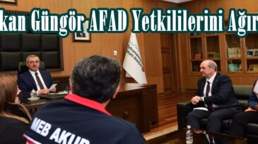 Başkan Güngör AFAD Yetkililerini Ağırladı.