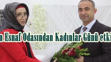 Afşin Esnaf Odasından Kadınlar Günü etkinliği.