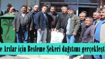 Afşin’de Arılar için Besleme Şekeri dağıtımı gerçekleştirildi.