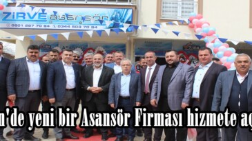 Afşin’de yeni bir Asansör Firması hizmete açıldı.