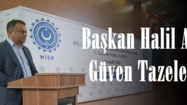 Başkan Halil Ateş Güven Tazeledi.