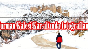 Hurman Kalesi Kar altında fotoğraflandı.