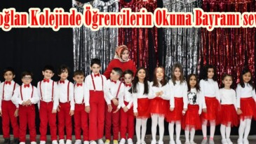 Karaoğlan Kolejinde Öğrencilerin Okuma Bayramı sevinci.