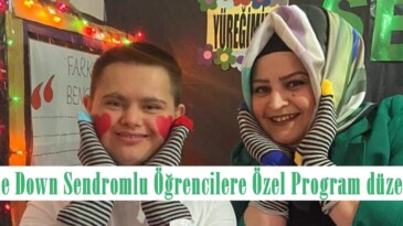Afşin’de Down Sendromlu Öğrencilere Özel Program düzenlendi.