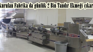 Afşin’e kurulan Fabrika da günlük 2 Bin Tandır Ekmeği çıkarılıyor.