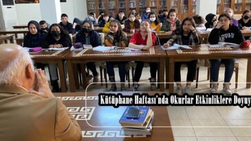 Kütüphane Haftası’nda Okurlar Etkinliklere Doyuyor.