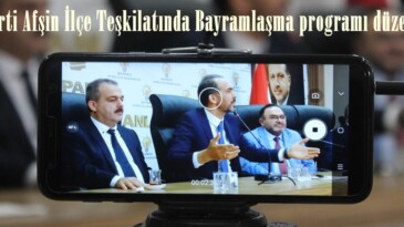 Ak Parti Afşin İlçe Teşkilatında Bayramlaşma programı düzenlendi.
