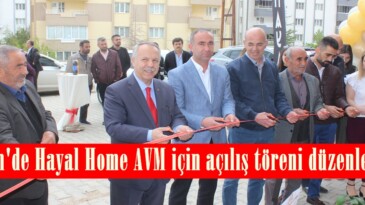 Afşin’de Hayal Home AVM için açılış töreni düzenlendi.