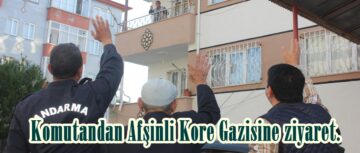 Komutandan Afşinli Kore Gazisine ziyaret.