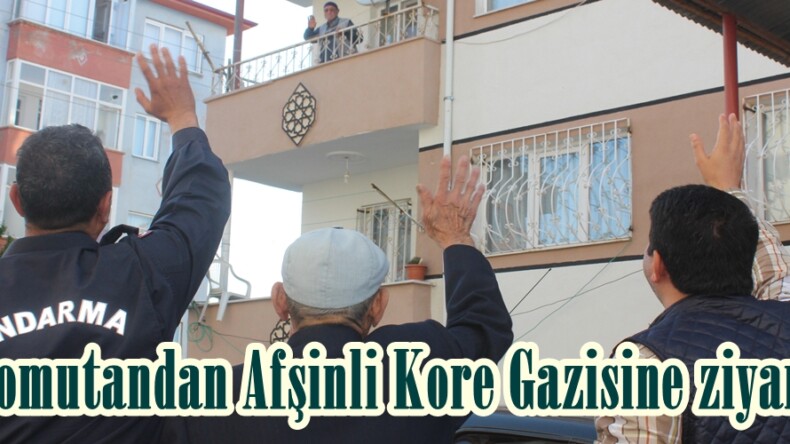 Komutandan Afşinli Kore Gazisine ziyaret.