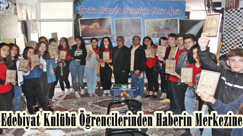 Kültür-Edebiyat Kulübü Öğrencilerinden Haberin Merkezine ziyaret.