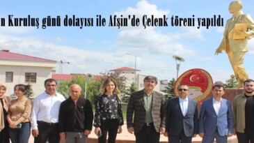 Tapu’nun Kuruluş günü dolayısı ile Afşin’de Çelenk töreni yapıldı