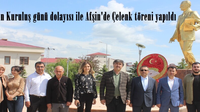 Tapu’nun Kuruluş günü dolayısı ile Afşin’de Çelenk töreni yapıldı