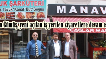 Başkan Gümüş, yeni açılan iş yerilen ziyaretlere devam ediyor.
